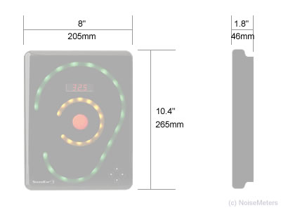 soundear 3 noise sign dimensions