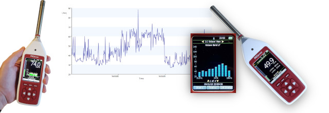 optimus red sound level meter with octave band filters