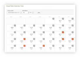 noise calendar view